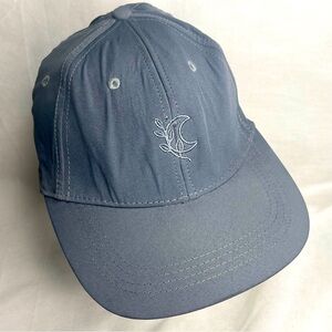 Blogilates Athletic Hat Womens Gray Blue Ponytail Perforated Sweatproof OSFA Cap